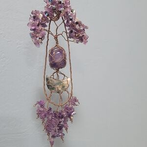 Amethyst and Moss Agate Necklace